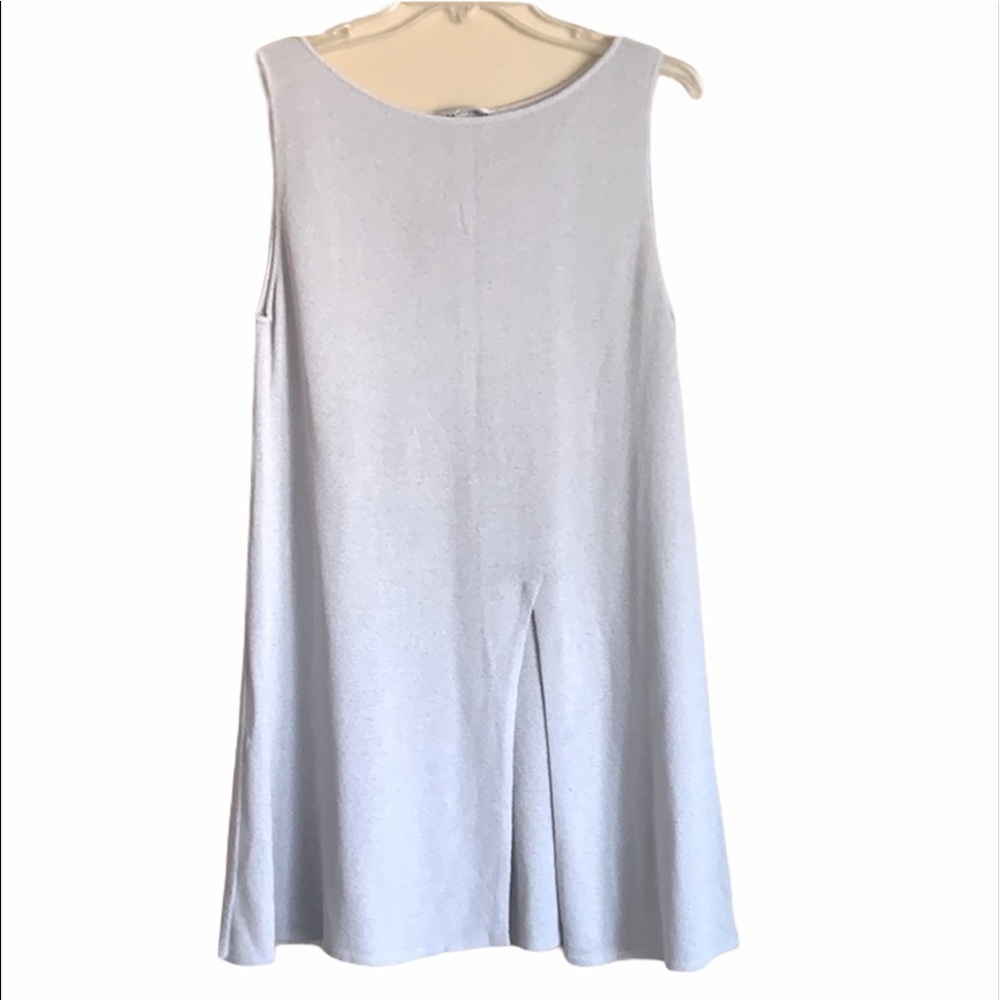 Sarah Pacini Light Grey Side Slit Dress/Tunic,OS